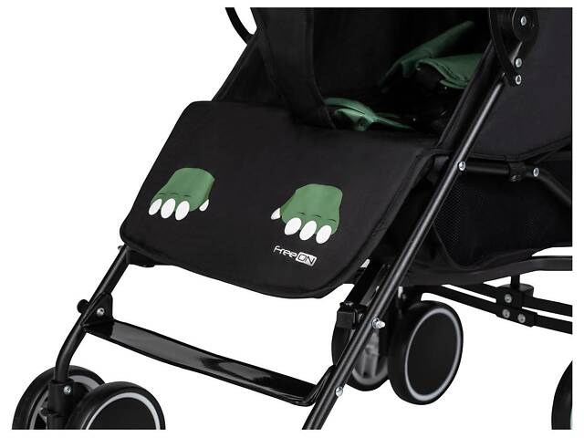 Коляска для дитини прогулянкова FreeON Simple, black - dark green - Фото 5
