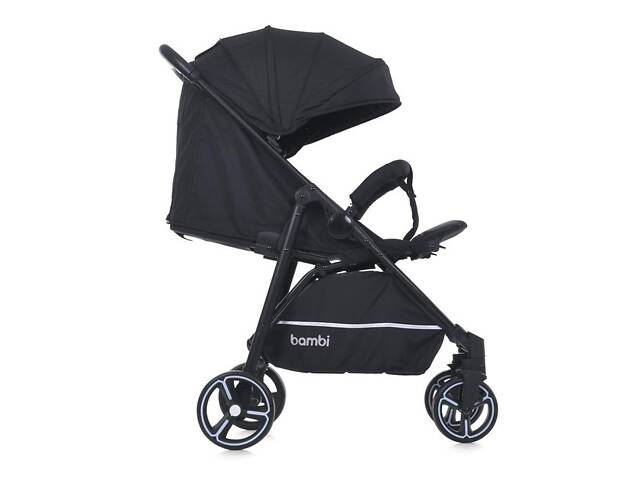 Коляска прогулочная Bambi M-4249-2-Black-Matt черная - Фото 2