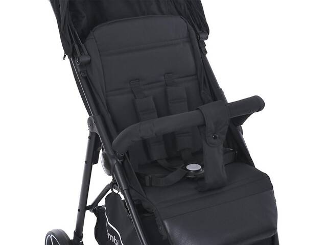 Коляска прогулочная Bambi M-4249-2-Black-Matt черная - Фото 7