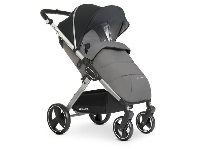 Коляска прогулочная El Camino Dynamic V2 ME-1053-Onyx темно-серая - Фото 2