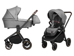 Коляска серая универсальная 2 в 1 Carrello Epica CRL-8510/1 Silver Grey