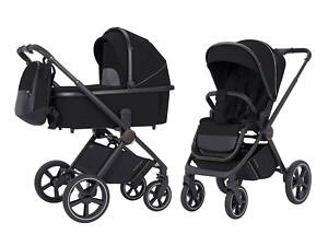 Коляска универсальна Carrello Ultimo CRL-6518 (2in1) Sable Black черная