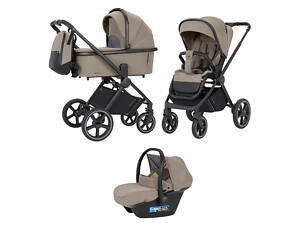 Коляска универсальная 3 в 1 Carrello Ultimo CRL-6519 Pearl Beige бежевая