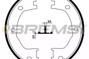 Комлект тормозных накладок BREMSI