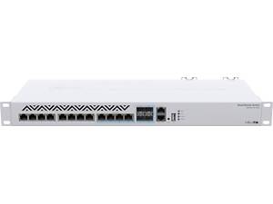 Коммутатор Mikrotik CRS312-4C+8XG-RM, 8x10G, 4x10G/SFP+, USB, 1хFE