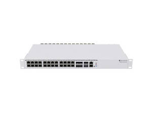 Коммутатор Mikrotik CRS326-4C+20G+2Q+RM, 1x10/100, 20x2.5G, 4xCombo 10G Ethernet/SFP+, 2x40G QSFP+,