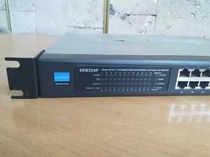 Коммутатор с PoE Cisco LinkSys SRW224P (24x100Mbit/2x1Gbit/2xSFP)