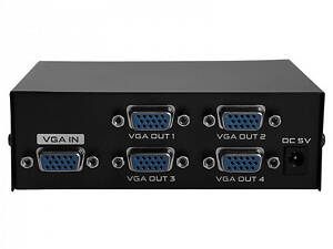 Комутатор VGA - 4 VGA, розгалужувач, спліттер, 200МГц, до 30м