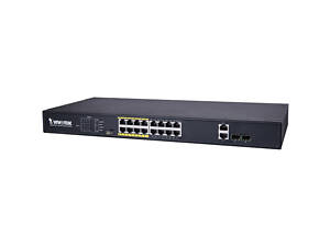 Коммутатор VIVOTEK AW-FGT-180D-250, Unmanaged 16xFE PoE + 2xGE Combo Switch