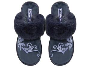 Комнатные тапочки БЕЛСТА 38 24 см Синий 4100448