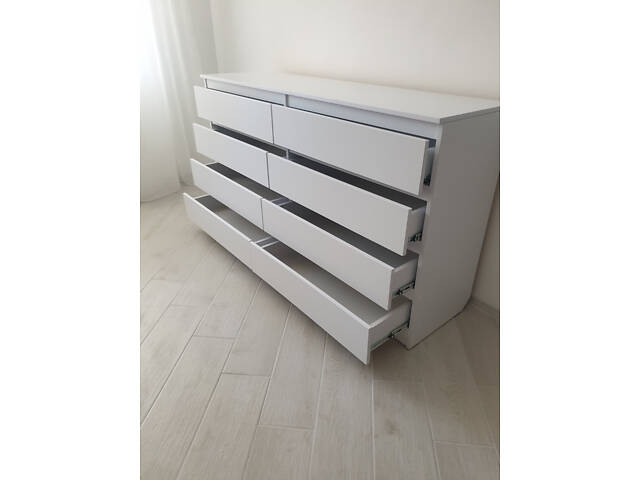 Комод Classic Soft на 8 ящиков белый, съемный пеленатор - Фото 3