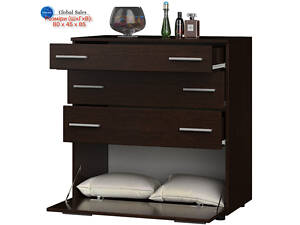 Комод К-2, Венге темний, Телескопічні напрямні