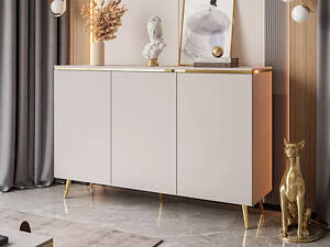 Комод на косых ножках Aurora 3D (кашемир / золотой)