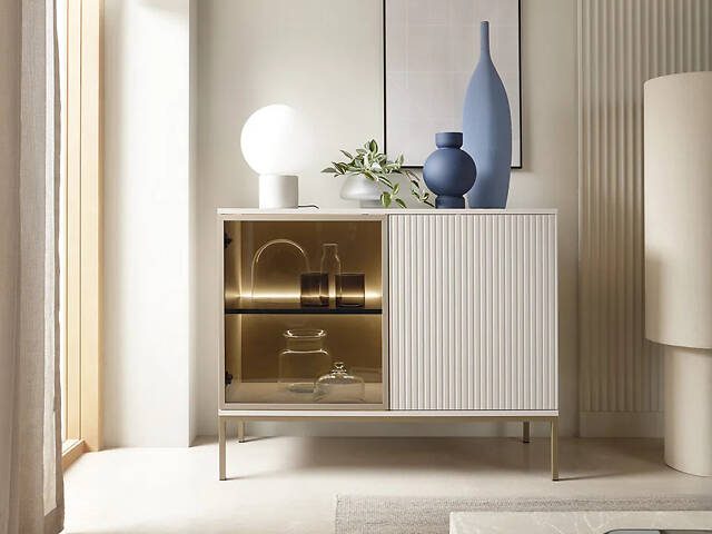 Комод Sento kaszmir K104 (кашемир / шампань) - Фото 1