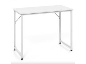 Комп'ютерний стіл Costway Helena із металевим каркасом білий