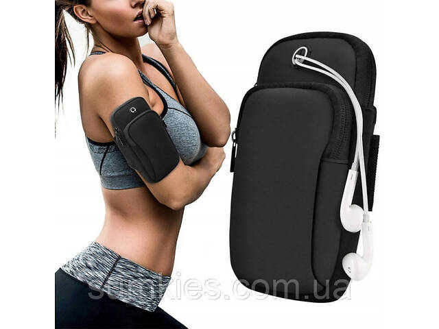 Компактна сумка для бігу на руку Raltek чорна - Фото 1