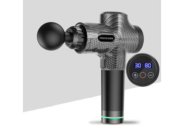 Компактний перкусійний масажер для всього тіла, 6 змінних масажних насадок, 30 рівнів швидкості - Фото 1