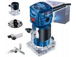 Компактний професійний фрезер кромки Bosch GKF 550: 550Вт, 6 мм цанговий патрон, 33000 об/хв, 1,4кг