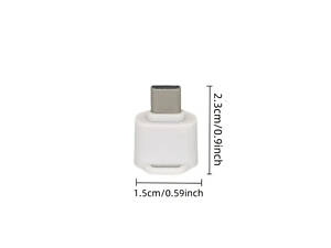 Компактний, високошвидкісний кардрідер Type-C → MicroSD/TF. Білий