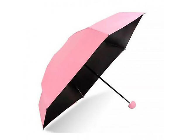 Компактна парасолька в капсулі-футлярі Рожевий, маленька парасолька в капсулі. Колір: рожевий - Фото 10