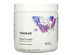 Комплекс амінокислот, смак ягід, Amino Complex, Berry Flavored, Thorne, 228 г (8 унцій)