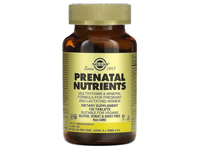 Комплекс для вагітних Solgar Prenatal Nutrients 120 tabs (1086-100-57-2969478-20) - Фото 1