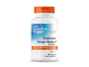 Комплекс для костей, Calcium Bone Maker, Doctor's Best, 180 капсул