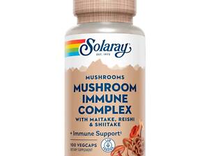 Комплекс для поддержания иммунитета Solaray Mushroom Immune Complex 600mg 100 vcaps (1086-2023-10-2127)