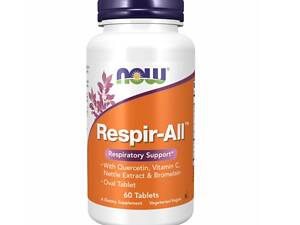 Комплекс для підтримання органів дихання Now Foods Respir-All Allergy 60 tabs (1086-2022-10-0699)