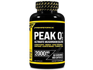 Комплекс до тренировки PrimaForce Peak O2 Ultimate Mushroom Blend 2000 mg 180 Caps (000023485)