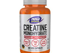 Комплекс NOW Creatine Monohydrate 750 мг 120 капсул CO004123