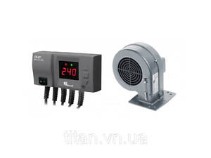 Комплект автоматики KG Elektronik CS-20 LED +вентилятор DP-02 для твердотопливных котлов