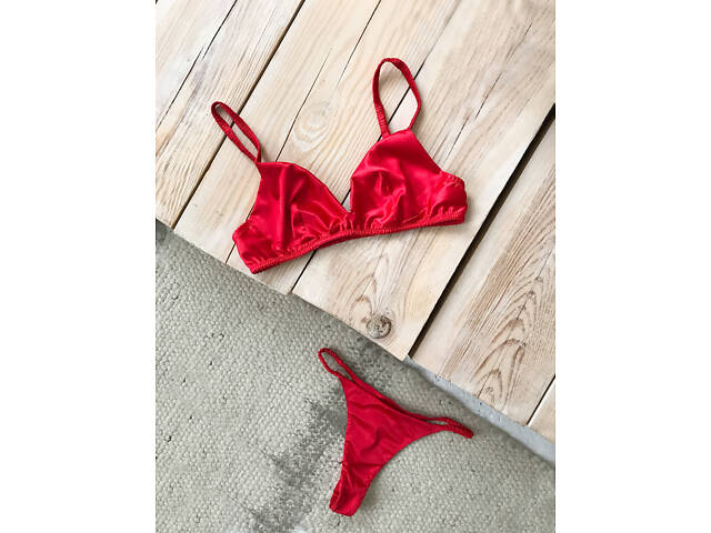 Комплект білизни з сатину Perfect Female Червоний M/70B (182LS-32T-r) - Фото 5