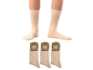 Комплект білих шкарпеток 3 пари з натуральної вовни «Nebat» 43-46