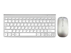 Комплект беспроводной клавиатура с мышью Weibo WB-8066 2.4Ghz White