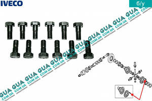 Комплект болтов крепления планетарной шестерни дифференциала редуктора моста M14X1.5 16331533 Iveco / ИВЕКО DAILY I 1978