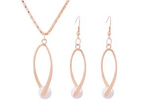 Комплект бижутерии позолоченный с кристаллами 1