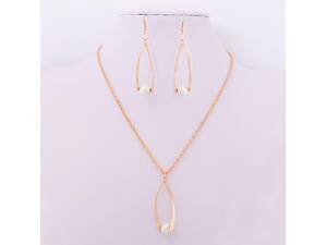 Комплект бижутерии позолоченный с кристаллами 2