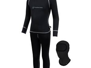 Комплект детского термобелья Radical Billy 128-134 Черный с серой строчкой