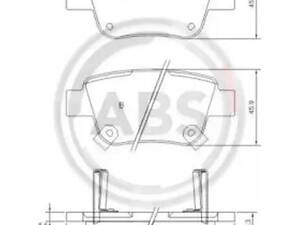 Комплект дисковых тормозных колодок на Alphard, Avensis, Corolla, Previa