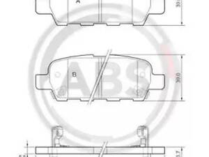 Комплект дисковых тормозных колодок на Altima, Cube, Elgrand, FX, G, Juke, Koleos, Leaf, M, Maxima, Murano, Qashqai, ...