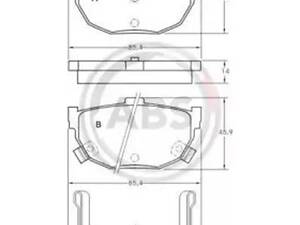 Комплект дисковых тормозных колодок на Cerato, Coupe, Elantra, Lantra, Tiburon