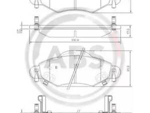 Комплект дисковых тормозных колодок на Yaris