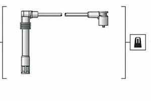 Комплект проводов зажигания Audi A4 2000-2009 MAGNETI MARELLI 941318111162
