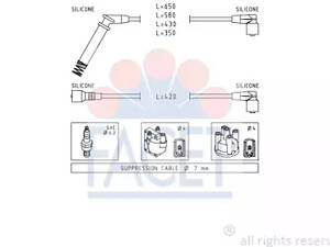 Комплект проводов зажигания FACET 49237