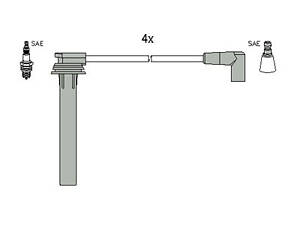 Комплект проводов зажигания HITACHI 134269