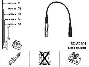 Комплект проводов зажигания NGK 504