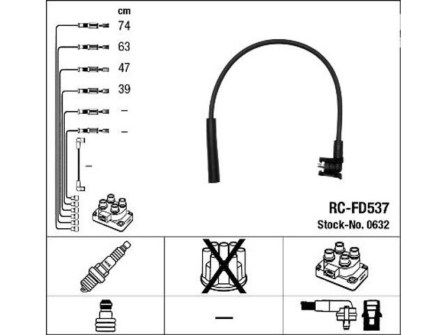 Комплект проводов зажигания NGK 632