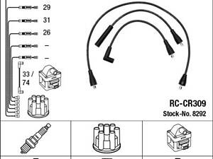 Комплект проводов зажигания NGK 8292
