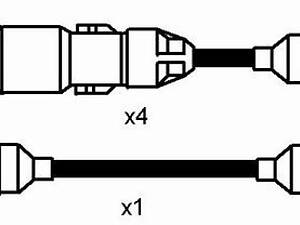 Комплект дротів запалювання NGK 961